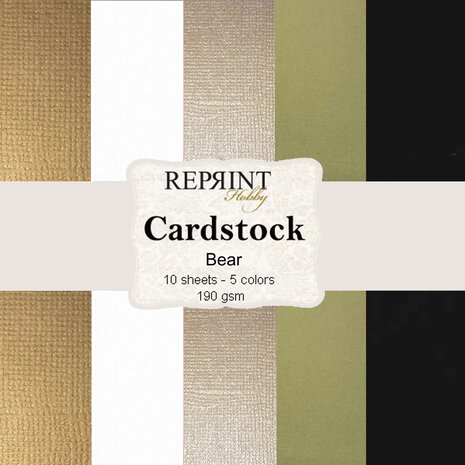 Reprint - Bear 12x12 Inch Cardstock