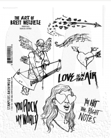 Brett Weldele Cling Mount Stamps: Rock Cupid