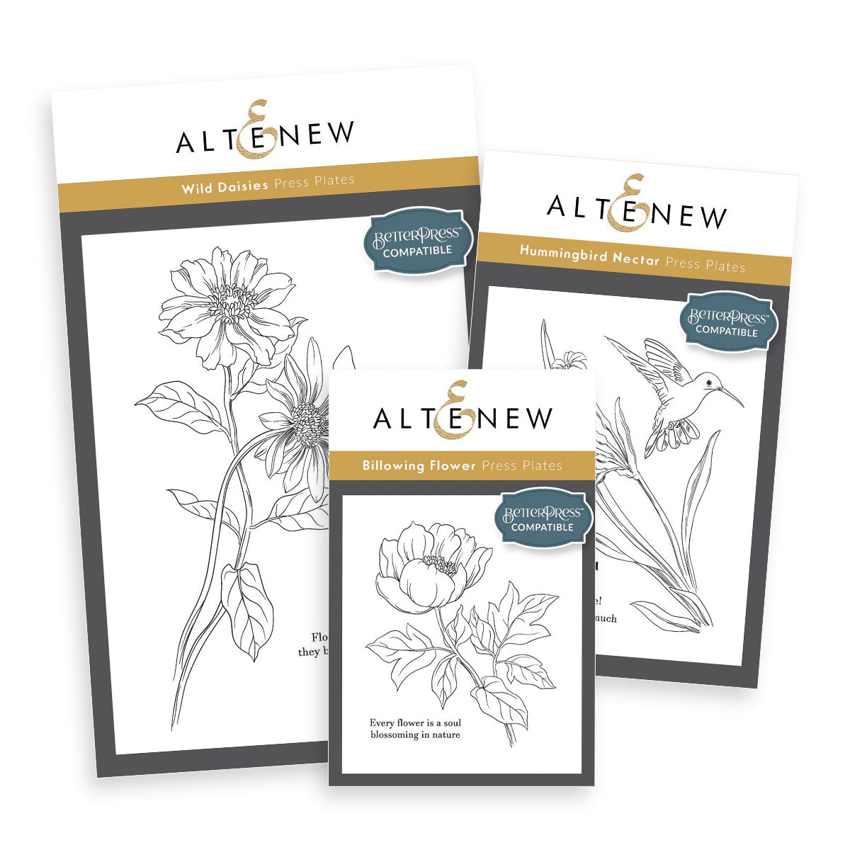 Altenew - Wildflower Waltz Press Plate Bundle