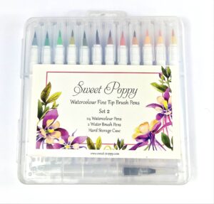 Sweet Poppy: Watercolour Brush Pens – Set 2