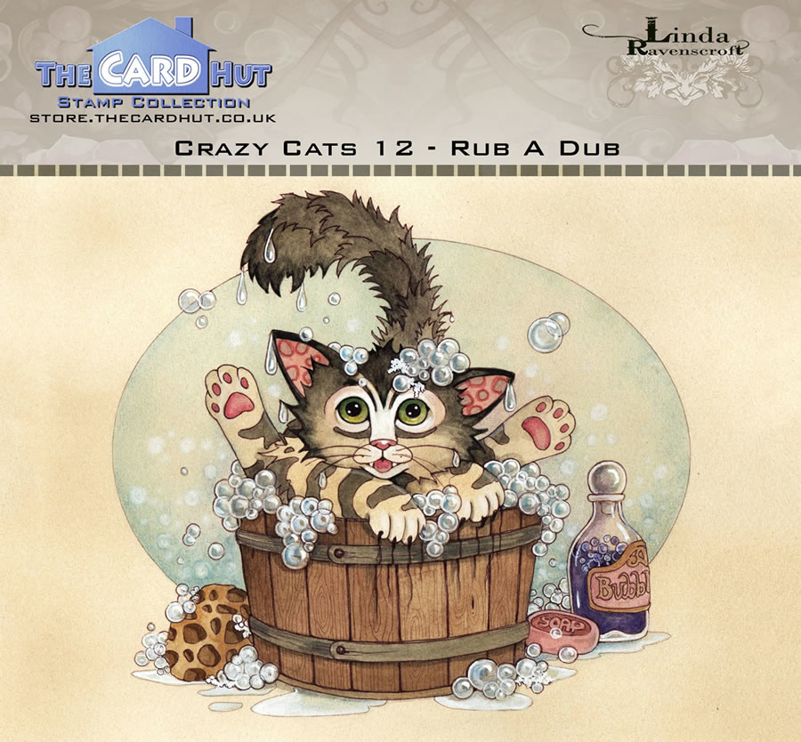 the-card-hut-crazy-cats-rub-a-dub-clear-stamps-lrc(1)