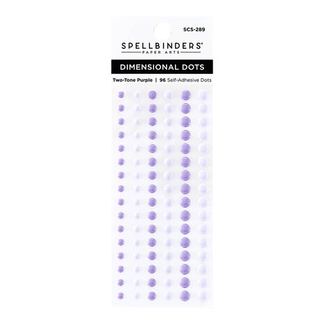 Spellbinders - Dimensional Two Tone Purple Enamel Dots (96pcs) 