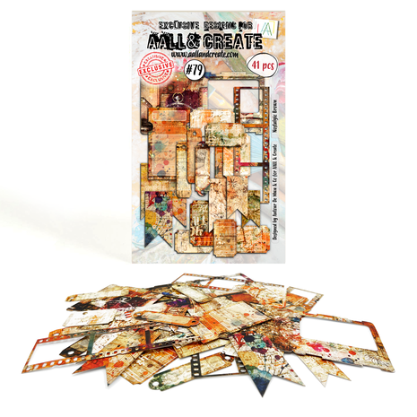 AALL & Create  Ephemera Die-Cuts A6 Nostalgic Brown