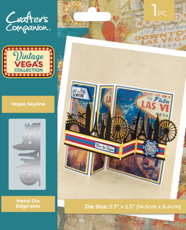 Crafter's Companion - Vintage Vegas Metal Die Edge'able Vegas Skyline 