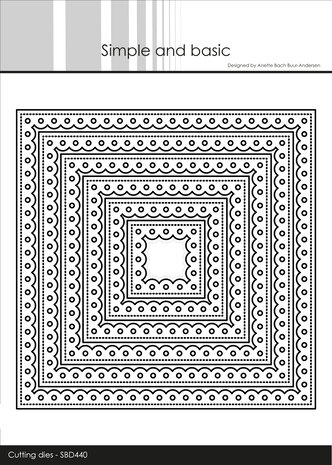 Simple and Basic - Inner Scallop Square Dies