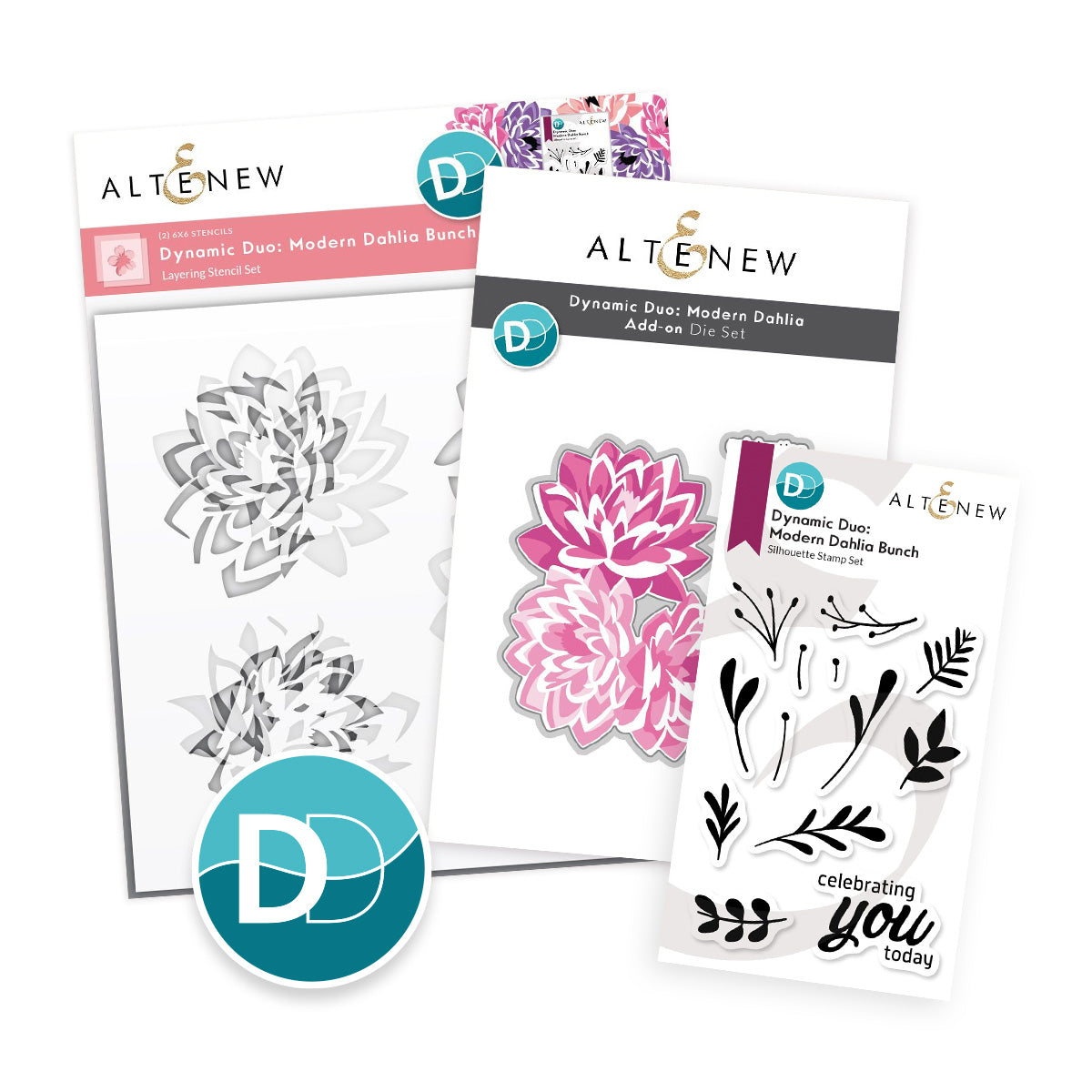 Altenew - Dynamic Duo: Modern Dahlia & Add-on Die Bundle