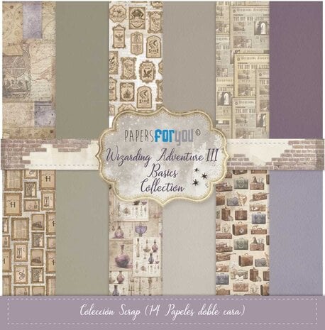 Papers For You - Wizarding Adventure III Basics Scrap Paper Pack (14pcs)