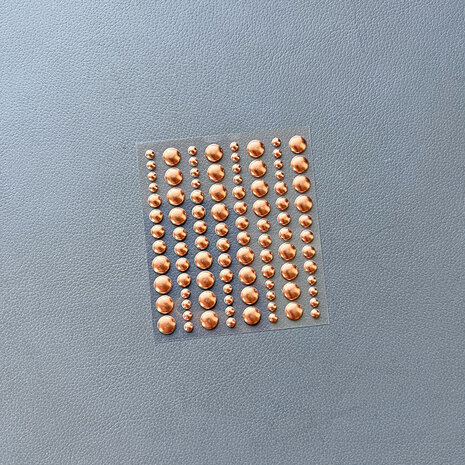 Simple and Basic - Adhesive Enamel Dots Metallic Antique Gold Matte (96pcs)