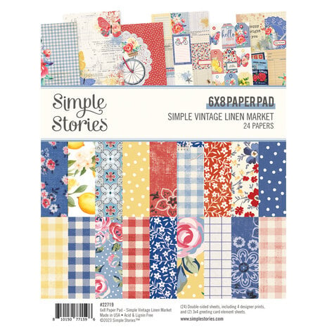 Simple Stories - Simple Vintage Linen Market 6x8 Inch Paper Pad