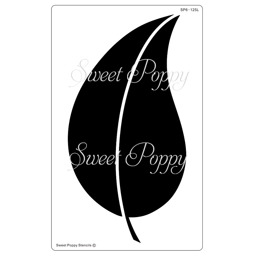 Sweet Poppy Stencil: Leaf Aperture