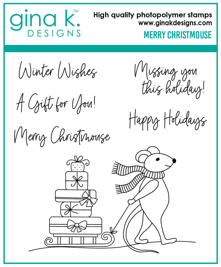 Gina K Designs - STAMPS- Merry Christmouse