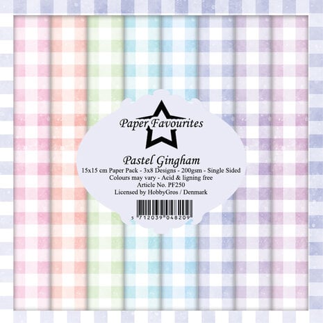 Paper Favourites - Pastel Gingham 6x6 Inch Paper Pack