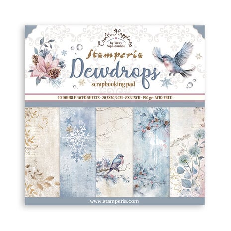 Stamperia - Create Happiness Dewdrops 8x8 Inch Paper Pack