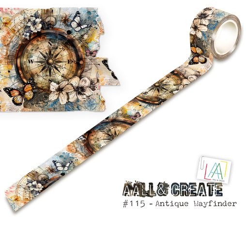 AALL and Create - Washi Tape 25mm 10m Antique Wayfinder 