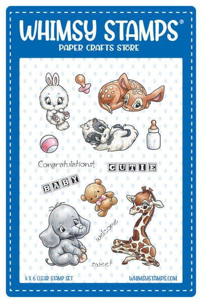 Whimsy Stamps - Critter Babies Clear Stamps