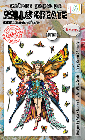 AALL and Create - Stamp Set A6 Fairy Queen Of Hearts