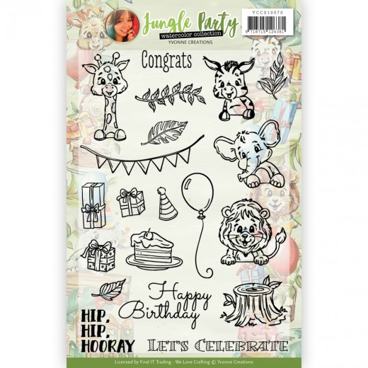 Clear Stamps - Yvonne Creations - Jungle Party 