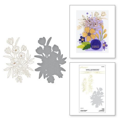 Spellbinders - Glimmer Bouquet Hot Foil Plate & Die Set 