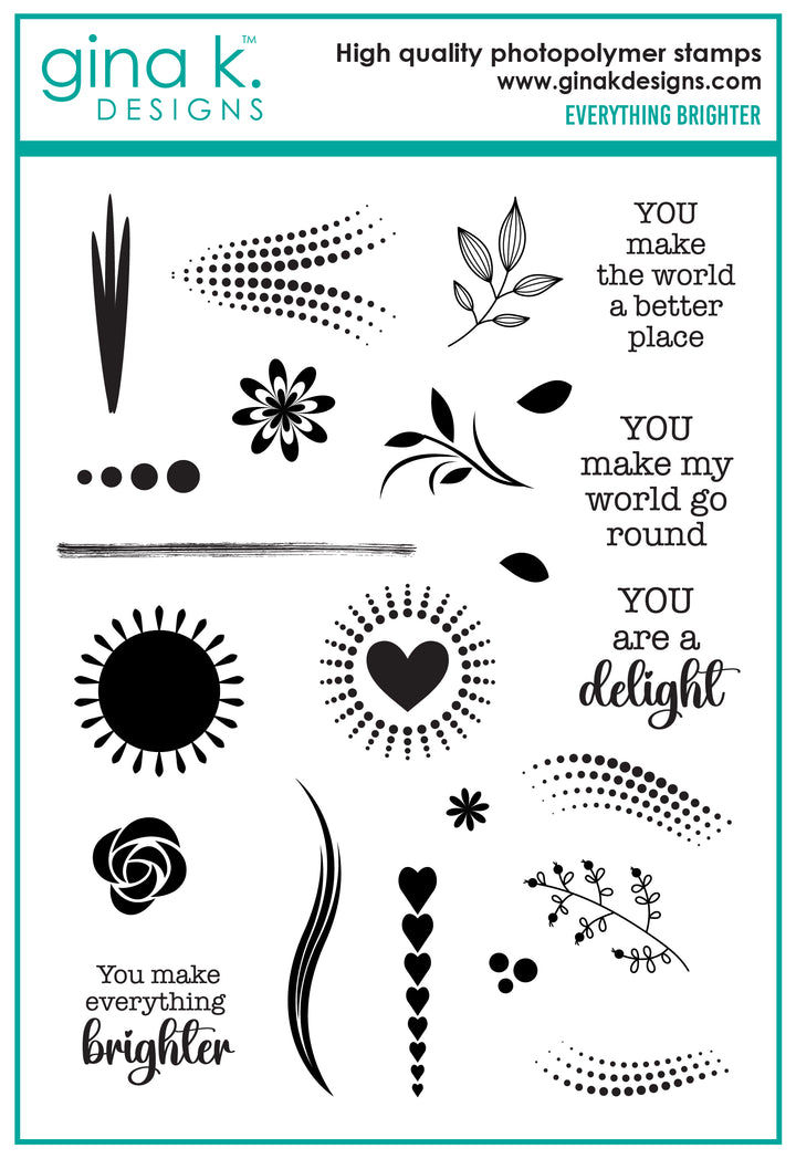 Gina K Designs - STAMPS- Everything Brighter