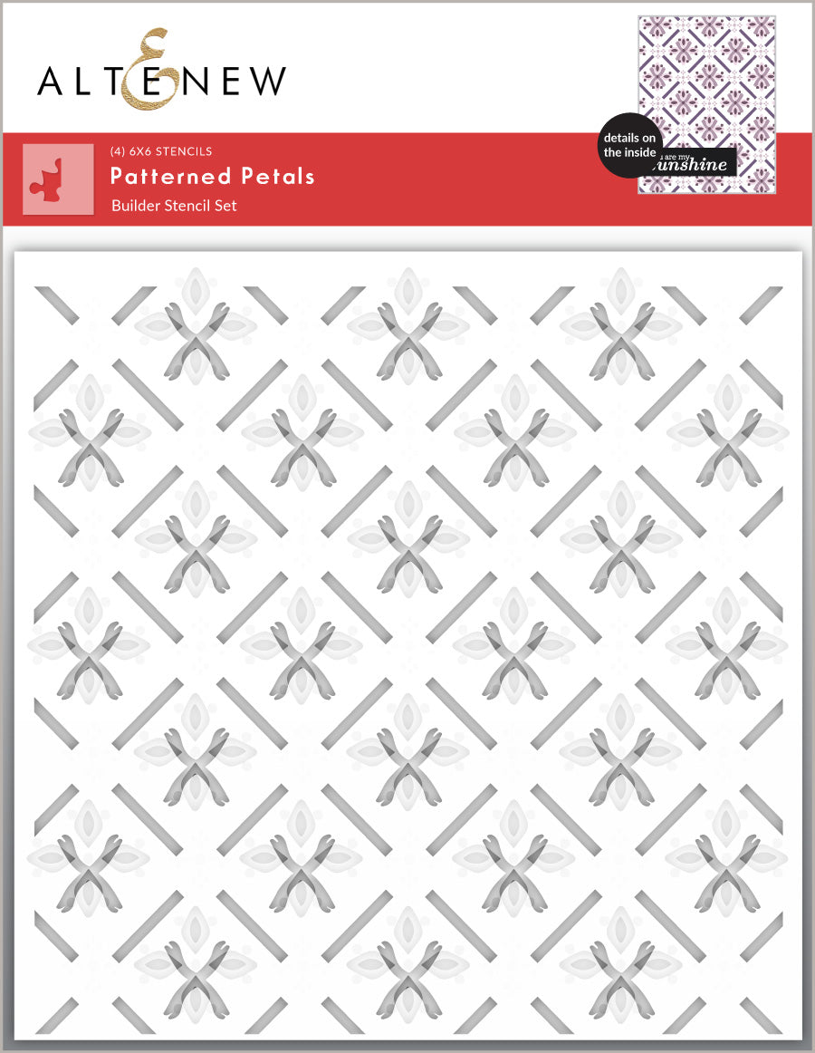 Altenew - Patterned Petals Stencil Set (4 in 1)