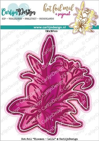 CarlijnDesign - Hot Foil Plate Lily