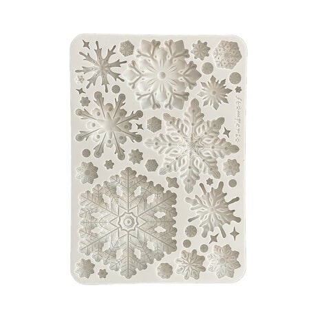 Stamperia - Create Happiness Dewdrops A5 Silicon Mould Snowflakes