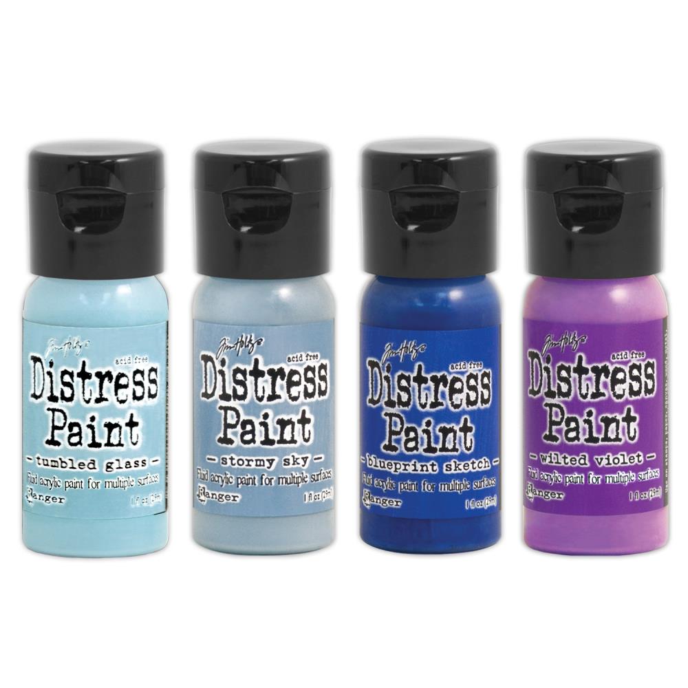 Tim Holtz Distress Paint W/Flip Top - Paint Kit #4