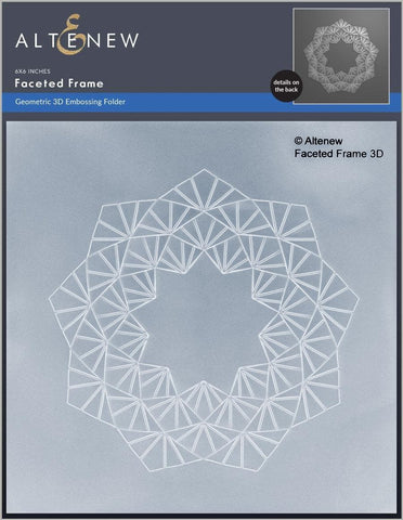 Altenew - Faceted Frame 3D Embossing Folder