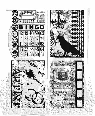 Stampers Anonymous - Creative Collages Tim Holtz Cling Stamps