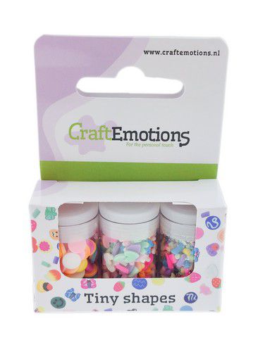 CraftEmotions Tiny Shapes - 3 tubes - Basics