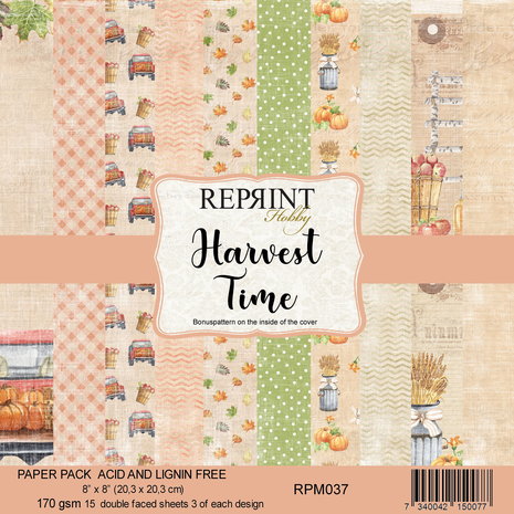 reprint-harvest-time-8x8-inch-paper-pack-rpm037