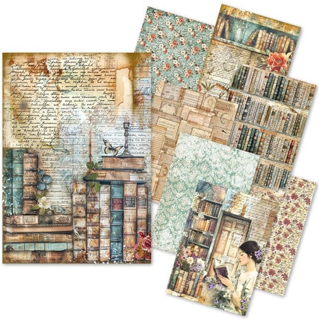 Ciao Bella - Book Lovers A5 Rice Paper Mixed (8pcs)