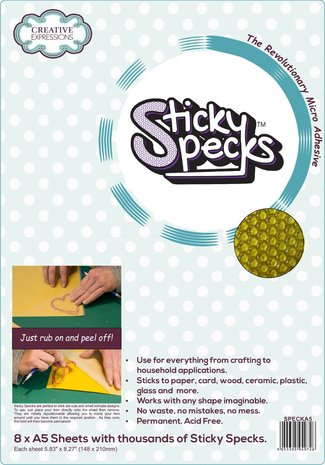 Sticky Specks Micro Adhesive Sheets A5 (8pcs)