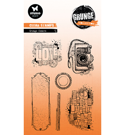 Studio Light Clear Stamp -Grunge Camers Grunge Collection nr.736