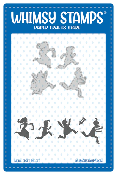 Whimsy Stamps - Running Scared Die Set