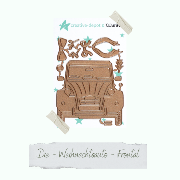 Creative Depot -  Die - Weihnachtsauto - Frontal 