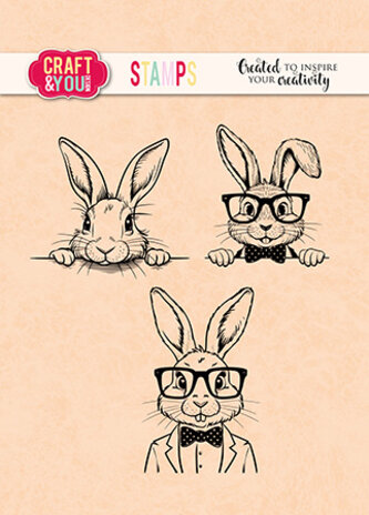 Craft & You Design - Funny Bunnies Set Stamps