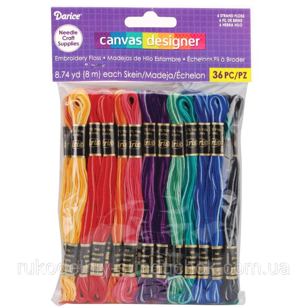 Darice • Embroidery floss 36pcs 8m blended