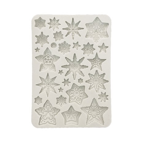 Stamperia - Gear up for Christmas Silicon Mould A5 Stars