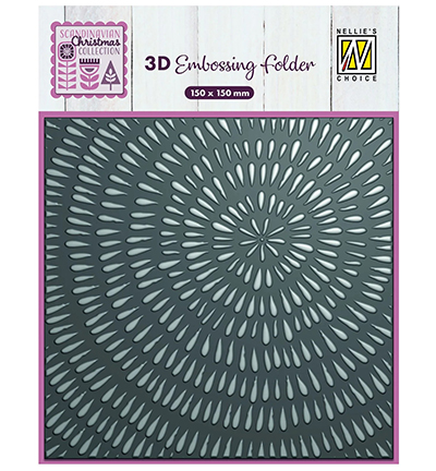 3D Embossing Folder - Sliced wood