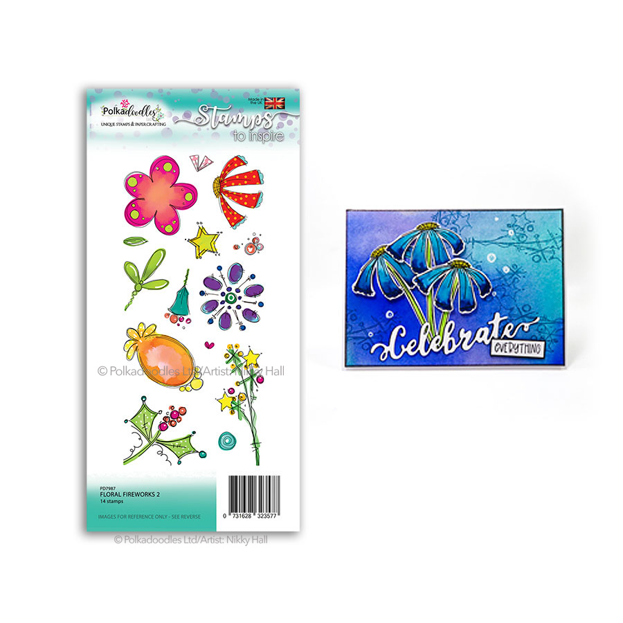 polkadoodles-floral-fireworks-2-clear-stamp-pd7987