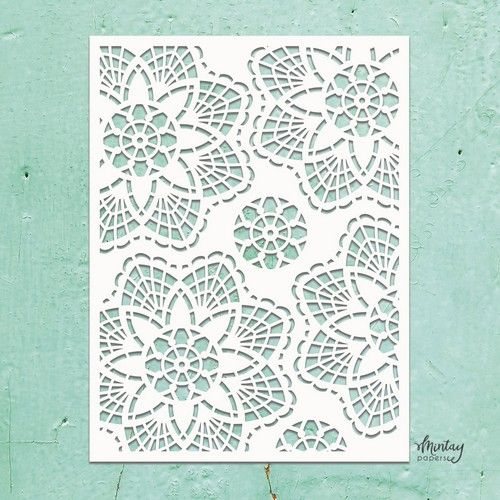 Mintay Kreativa - 6 x 8 Stencil - Doilies