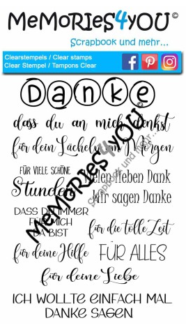 MEMORIES4YOU STEMPEL (A6)  "DANKE"