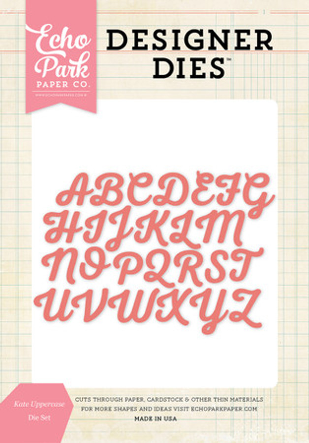 Echo Park - Kate Uppercase Large Die Set