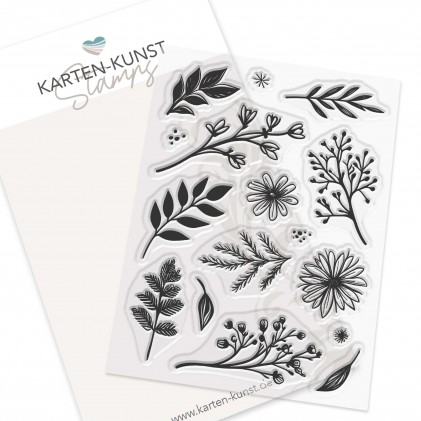 Karten-Kunst Clear Stamps KK-0267 - Circulus Blätterkranz