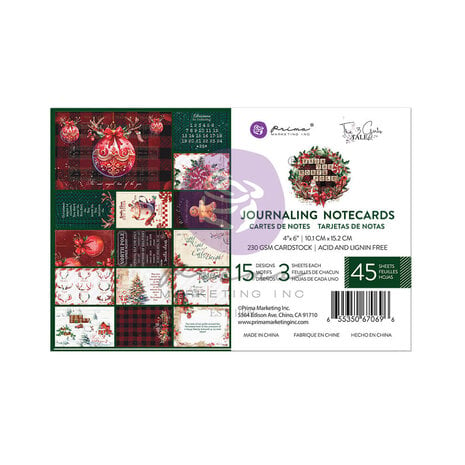 Prima Marketing - From the North Pole 4x6 Inch Journaling Cards