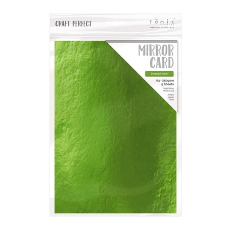 Tonic Craft Perfect - Mirror Card Gloss A4 Emerald Green