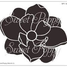 Sweet Poppy Stencil: Large Holly