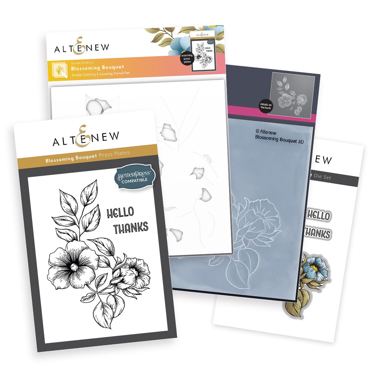 Altenew - Blossoming Bouquet - Complete Bundle