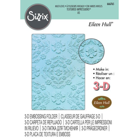 Sizzix • Multi-Level Textured Impressions by Eileen Hull Floral Damask